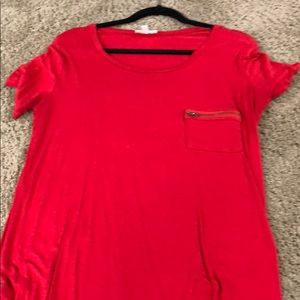 Red T-shirt worn once
